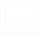 Basic icon outline of laptop in white