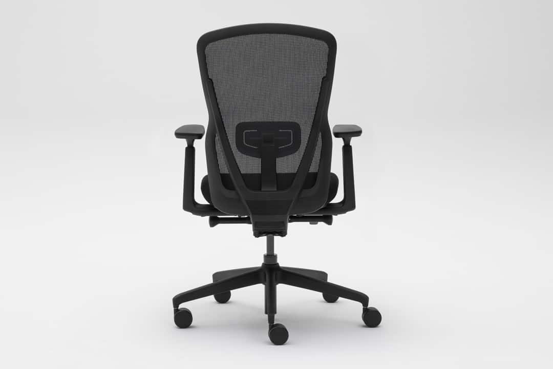 Black office chair in isolated product shot
