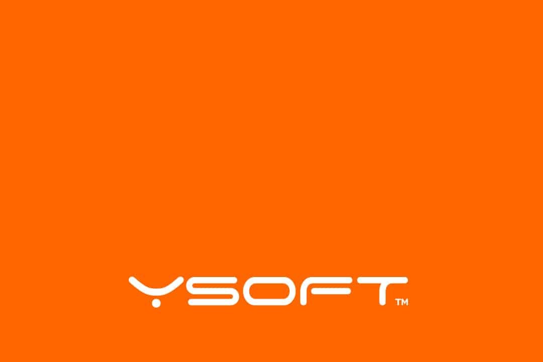 YSOFT logo with a orange background